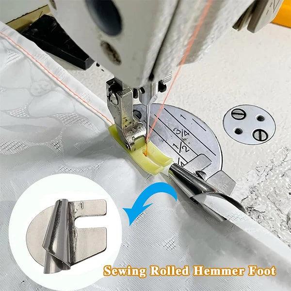 Lighteme Rollsäumerfuß aus Edelstahl | 8er-Set