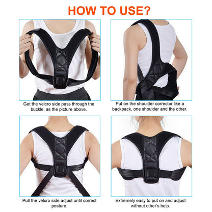 Correcteur de posture Lighteme - Ceinture cervicale et dorsale