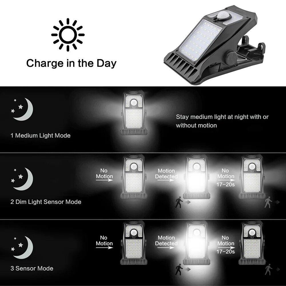 Lampe solaire à pince Lighteme Illuminez votre espace extérieur sans effort !