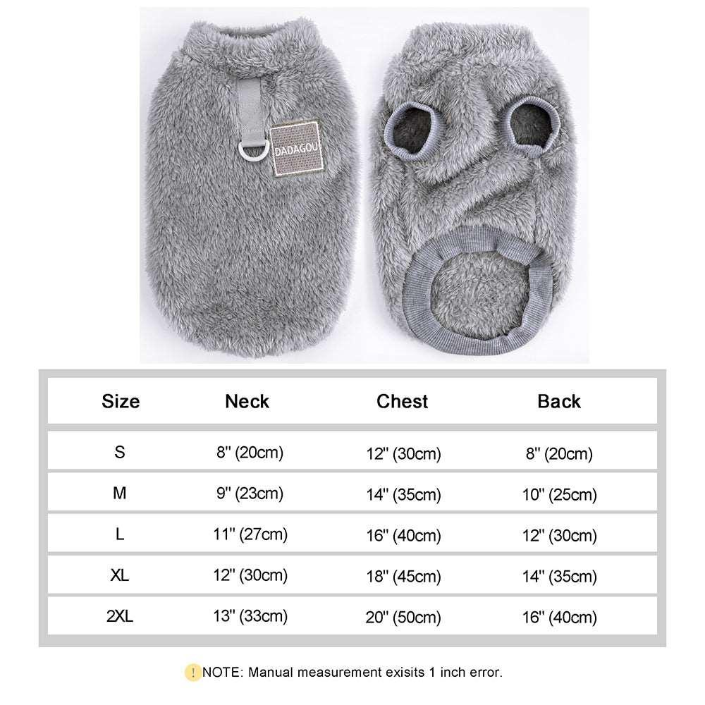 Combinaison élastique Lighteme avec anneau de traction pour chiots et chats