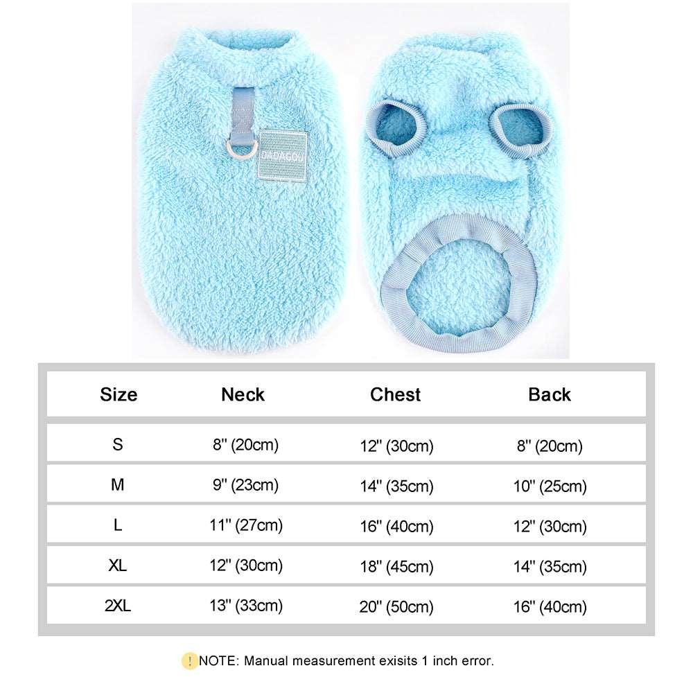 Combinaison élastique Lighteme avec anneau de traction pour chiots et chats