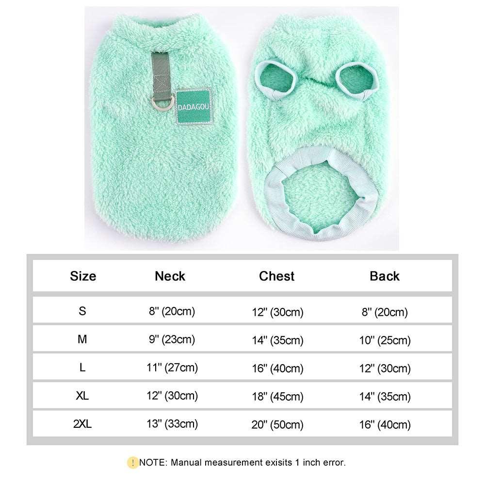Combinaison élastique Lighteme avec anneau de traction pour chiots et chats