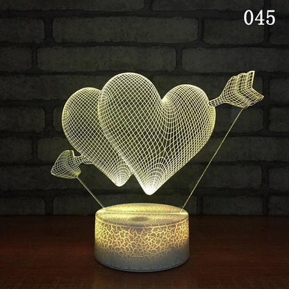 Lighteme Romantisches 3D-Nachtlicht