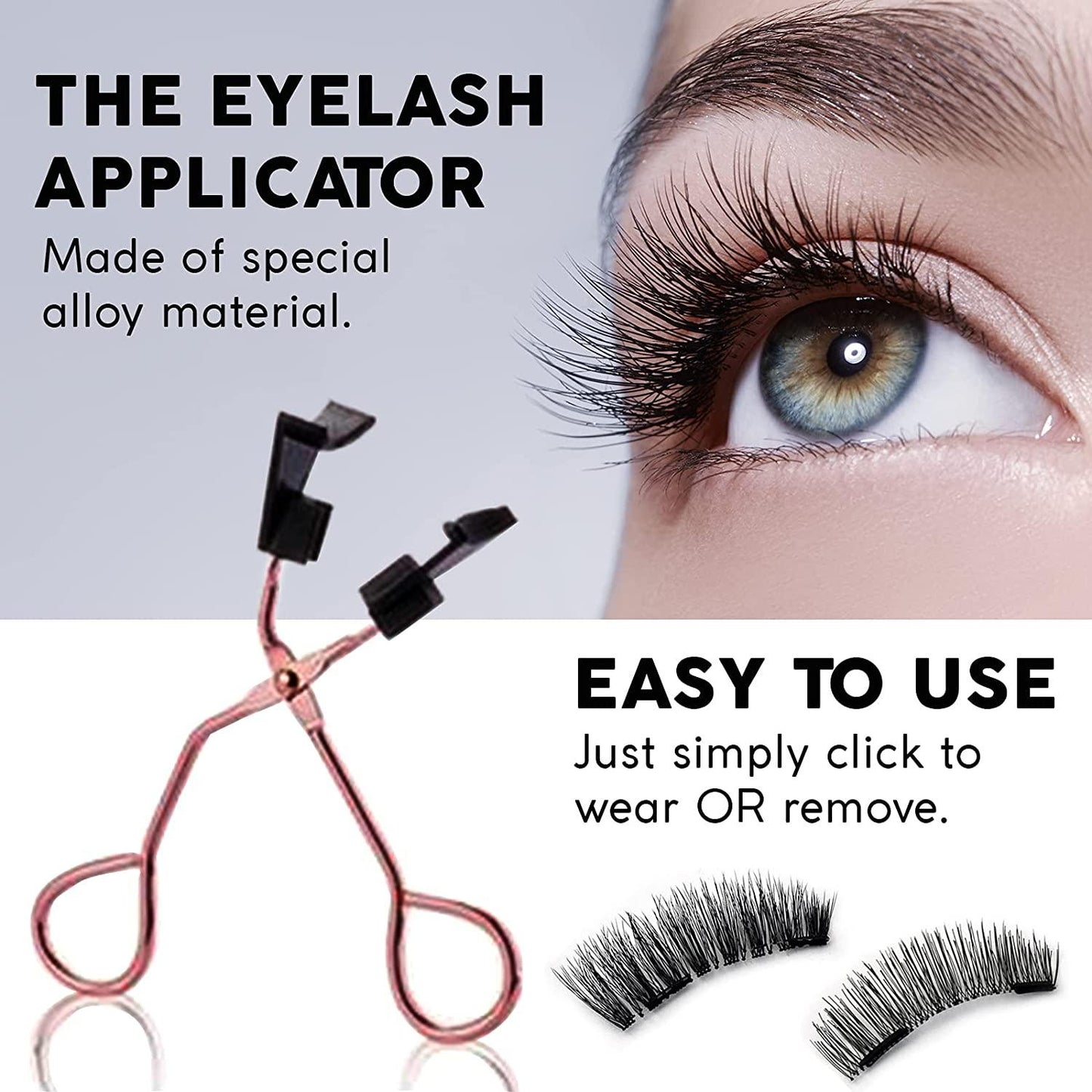 Lighteme Magnetisches Falsche Wimpern Set | Inkl. 2 Paar Wimpern