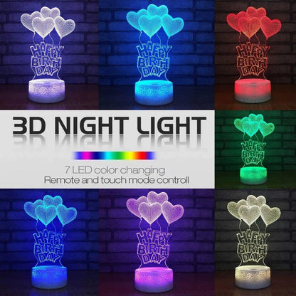 Lighteme Romantisches 3D-Nachtlicht