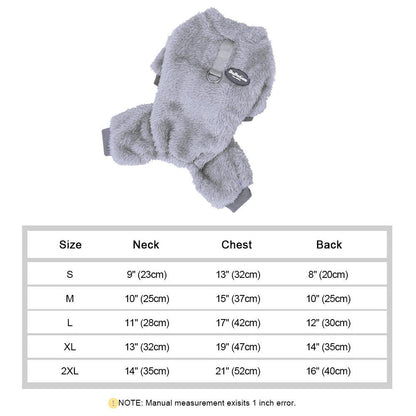Combinaison élastique Lighteme avec anneau de traction pour chiots et chats