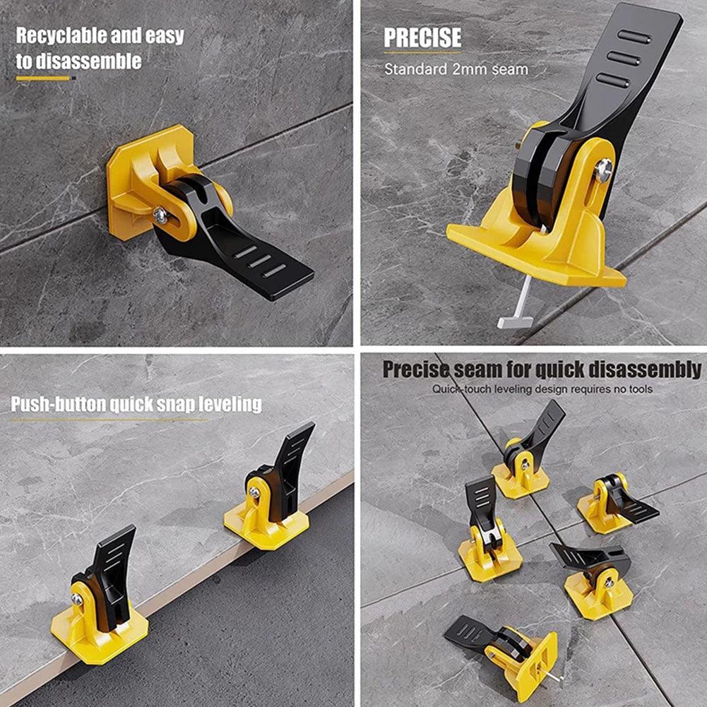 Kit d'outils de nivellement de carrelage Lighteme Pro - 50 pièces