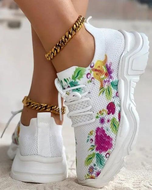 Lighteme Sneakers mit Blumenmuster für Damen 