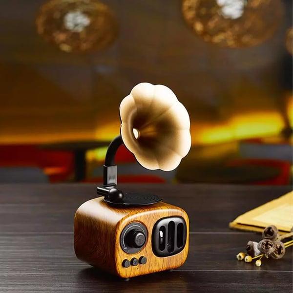 Lighteme Retro-Phonograph-Bluetooth-Lautsprecher
