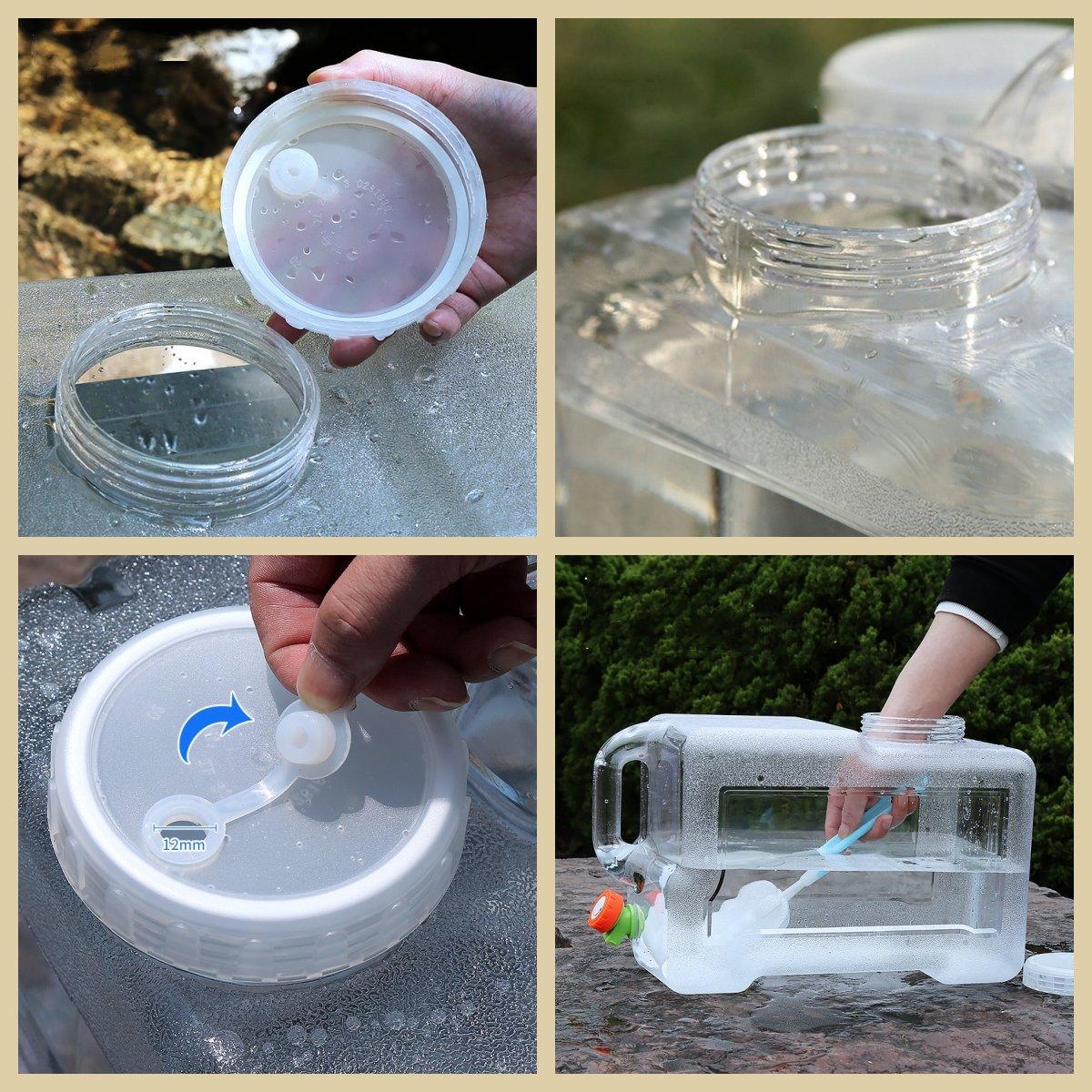 Tragbarer Outdoor-Wasserbehälter mit Wasserhahn von Lighteme