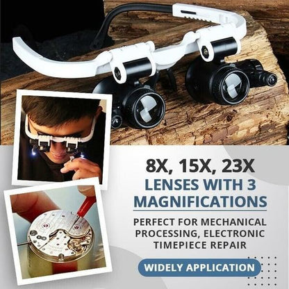Lighteme LED-Lupenbrille 