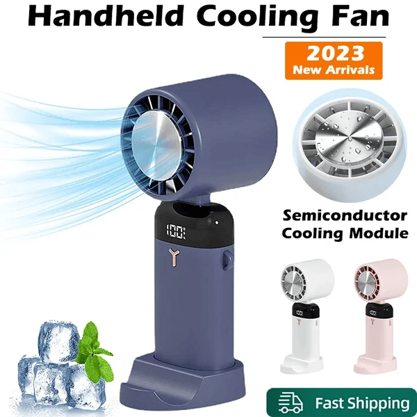 Tragbarer Ventilator von Lighteme mit Telefonständer