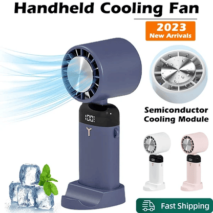 Tragbarer Ventilator von Lighteme mit Telefonständer