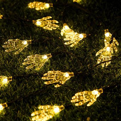 Lighteme Solar LED Halloween Skelett Hand Lampe String