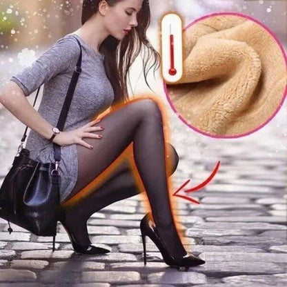 Lighteme Fleece Leggins | Warme Strumpfhose aus superelastischem Plüsch