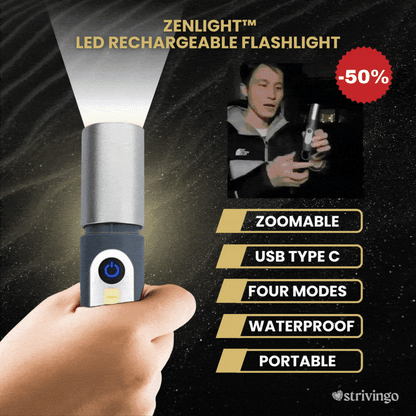 Lighteme Campingzubehör Wiederaufladbare LED-Taschenlampe