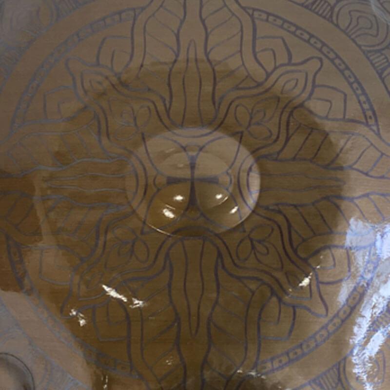 Epiphany Handpan komplett handgefertigt – F3 Edelstahl 22 zoll 14 (12+2) Noten Hang Instrument Kaufen