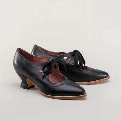 Orthopädische Schuhe mit hohem Absatz aus Leder von Lighteme für Damen