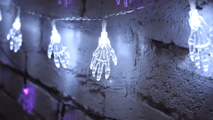 Lighteme Solar LED Halloween Skelett Hand Lampe String