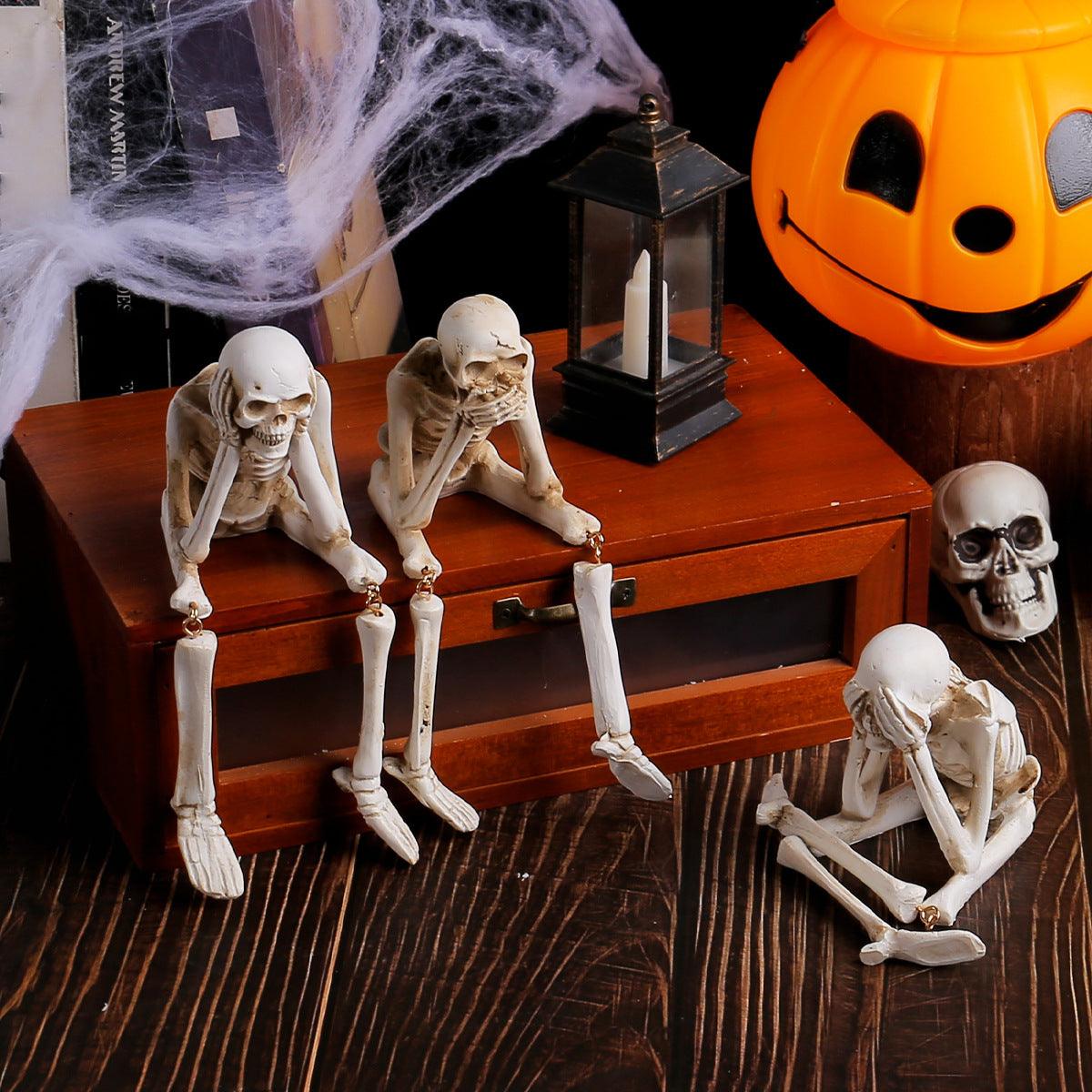 Décorations squelettes d'Halloween Lighteme | Lot de 3