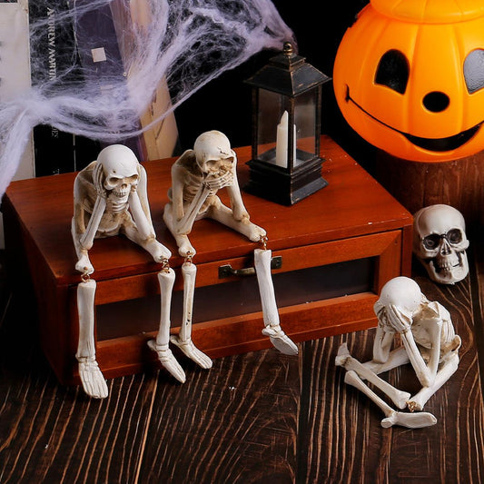 Décorations squelettes d'Halloween Lighteme | Lot de 3