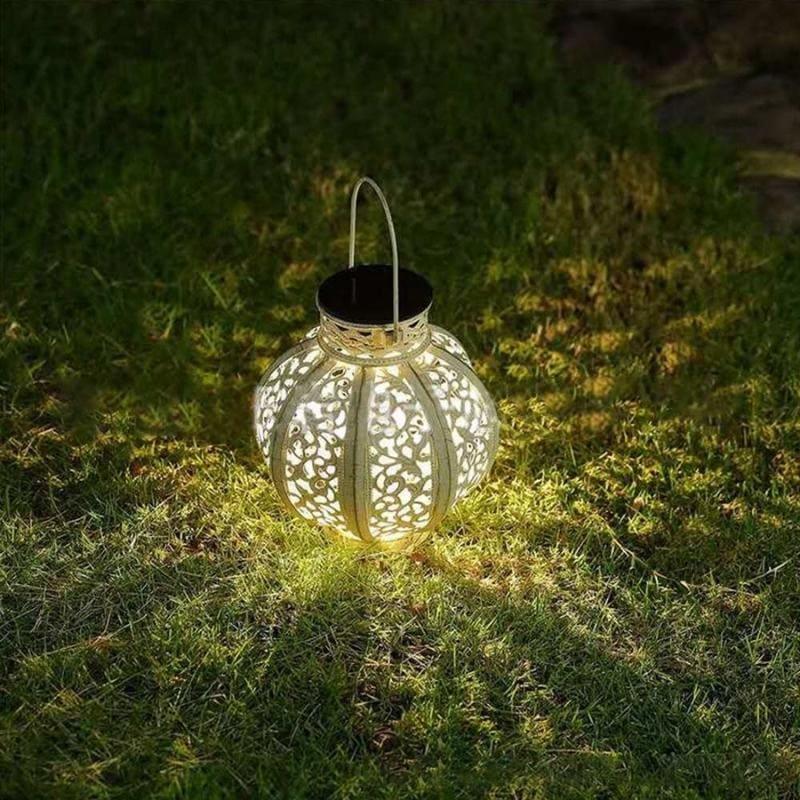 Lanterne d'Halloween solaire à LED en fer Lighteme 