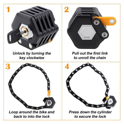 Outil de sécurité pour antivol de vélo Lighteme