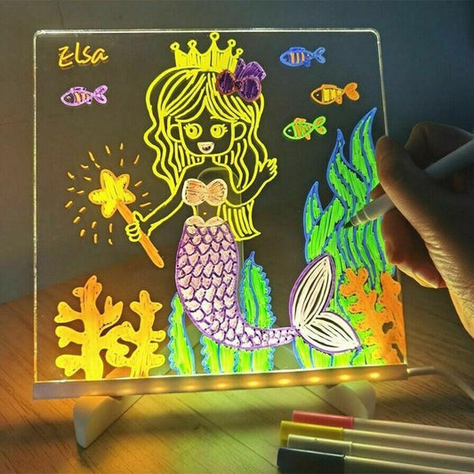 Lighteme – LED-Notiztafel mit Farbstiften