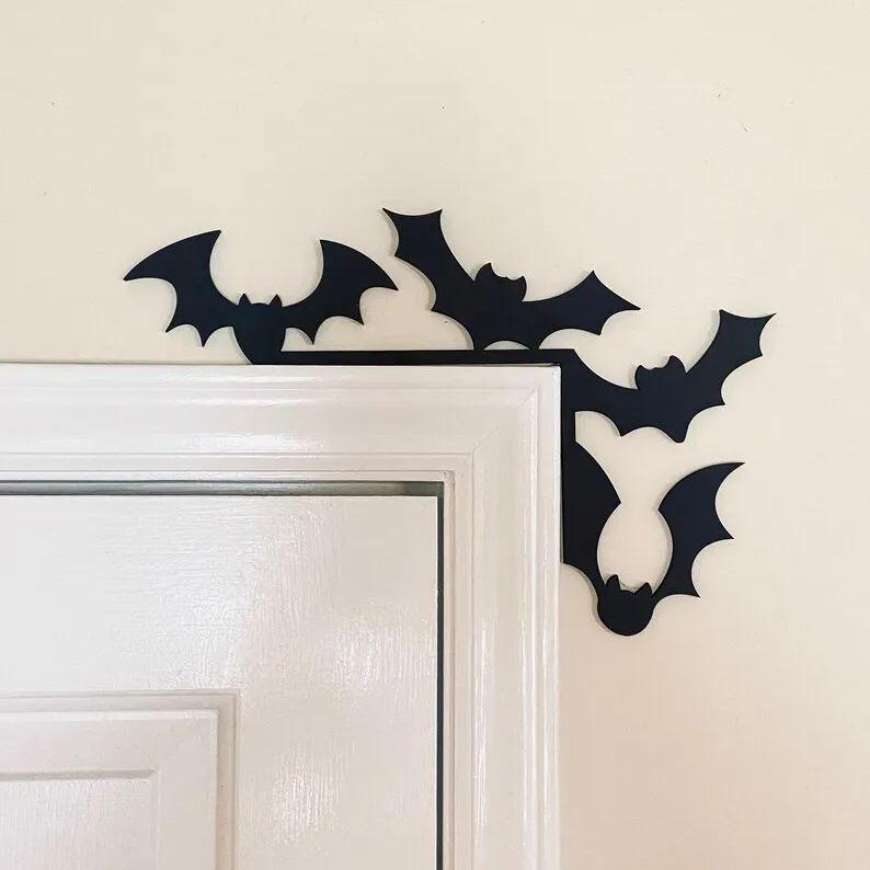 Décoration de porte d'Halloween en métal Lighteme