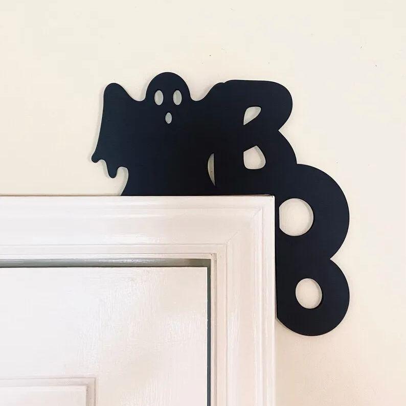 Décoration de porte d'Halloween en métal Lighteme