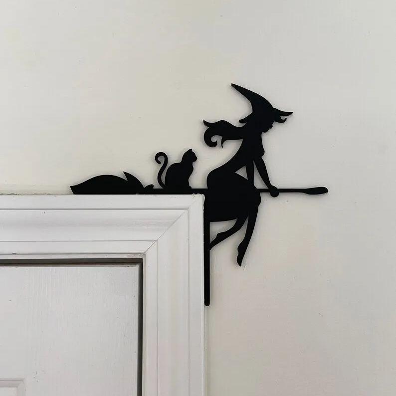 Décoration de porte d'Halloween en métal Lighteme