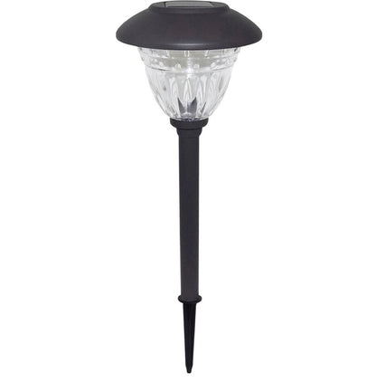 Lighteme 10 Pack Solar Pathway LED Lights Outdoor-Stainless Steel ( Gunmetal )
