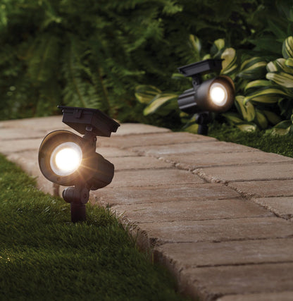 Lot de 5 spots solaires d'extérieur Lighteme 50 lumens, noir 