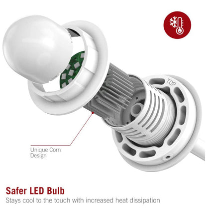 Lampe de chevet LED Lighteme avec chargeur sans fil rapide, 7,5 W, pour iPhone et Android, lampe de table avec port USB (lot de 2)