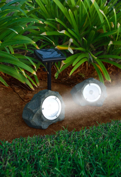 Lighteme Lot de 4 spots solaires d'extérieur à LED pour allée, jardin et sentier