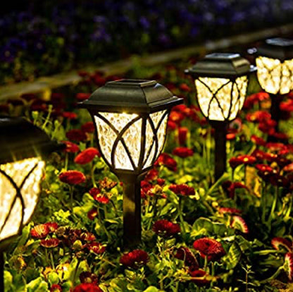 Lot de 8 lampes solaires LED Lighteme, grandes lampes d'extérieur rotatives jusqu'à 10 lumens 