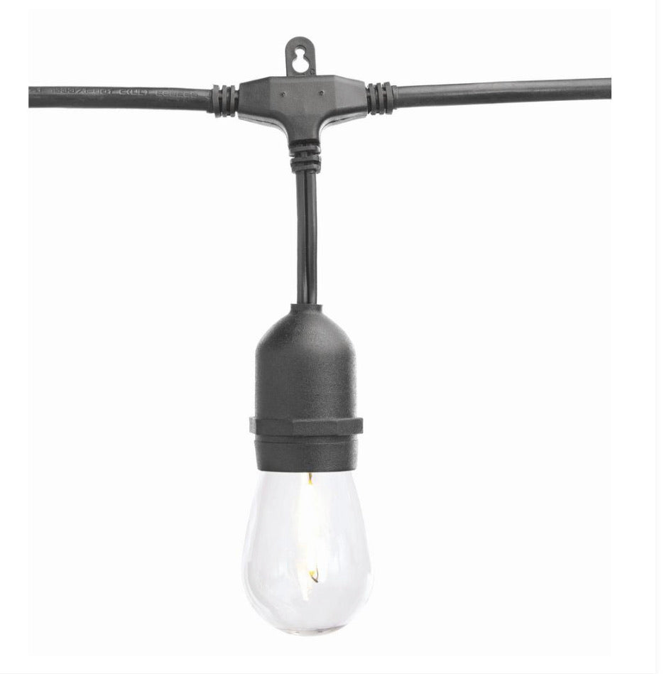 Lighteme 24 Fuß wasserdichte LED-Lichterkette, 12 Glühbirnen, Plug-In 