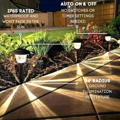 Lot de 10 lampes solaires LED Lighteme pour allées d'extérieur - 15 lumens