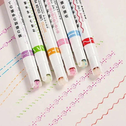 Lighteme Curve Textmarker 6er-Set