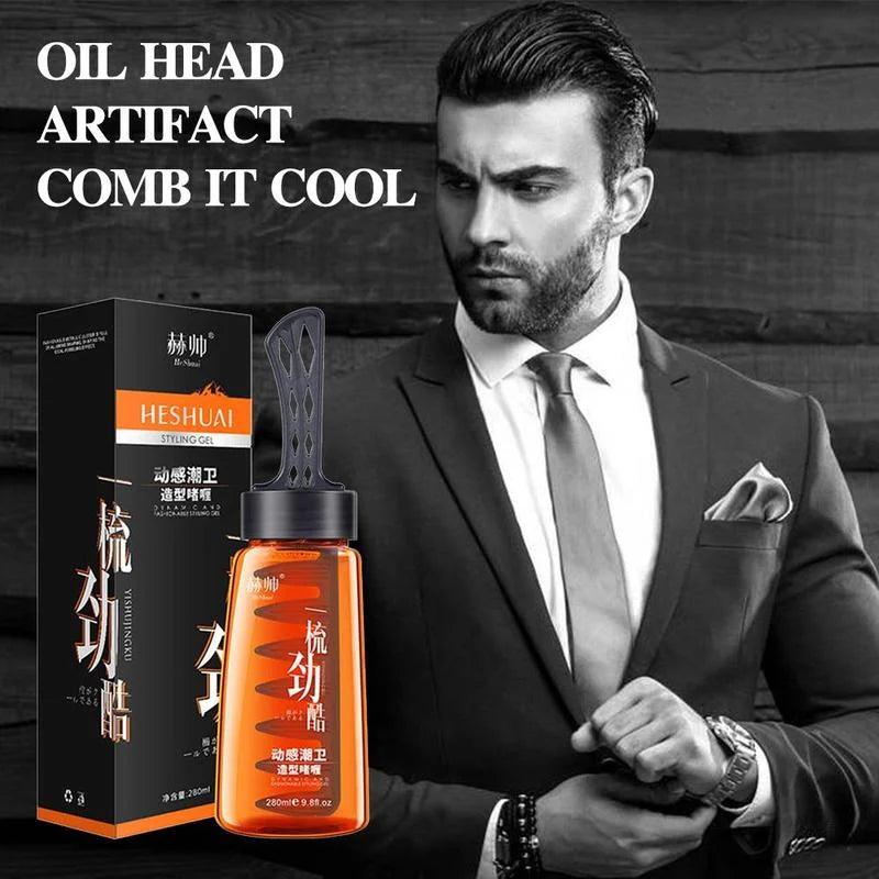 Lighteme Haargel für Herren in Salonqualität mit Kamm | 1 KAUFEN, 1 GRATIS ERHALTEN 