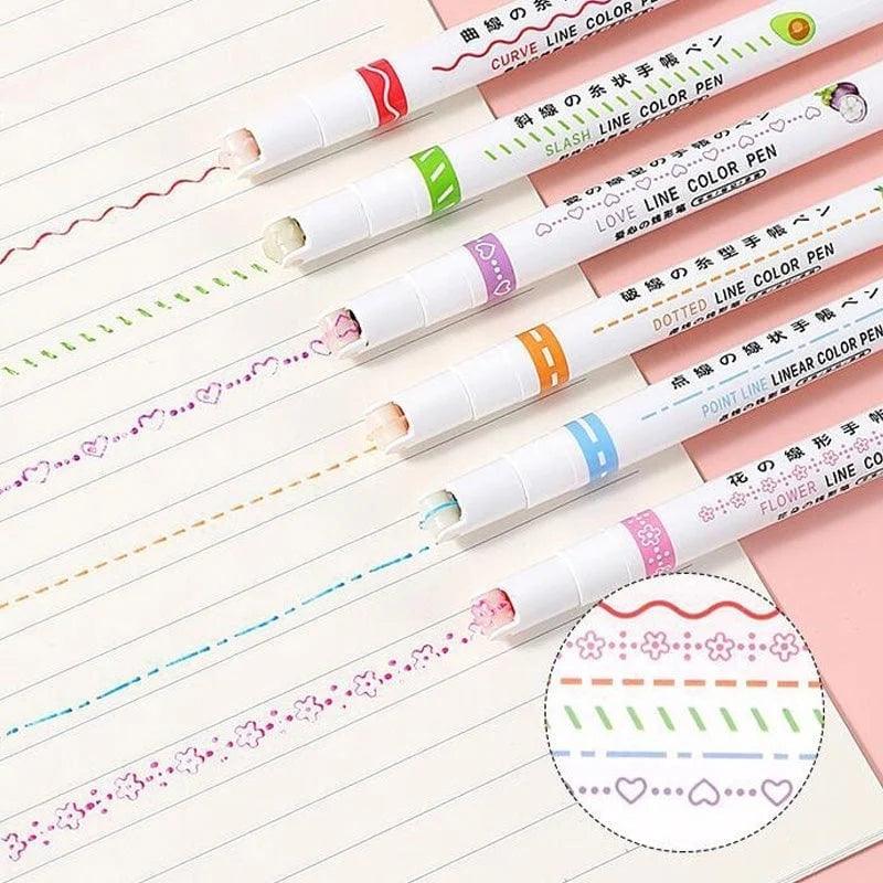 Lighteme Curve Textmarker 6er-Set