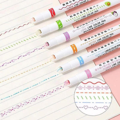 Lighteme Curve Textmarker 6er-Set