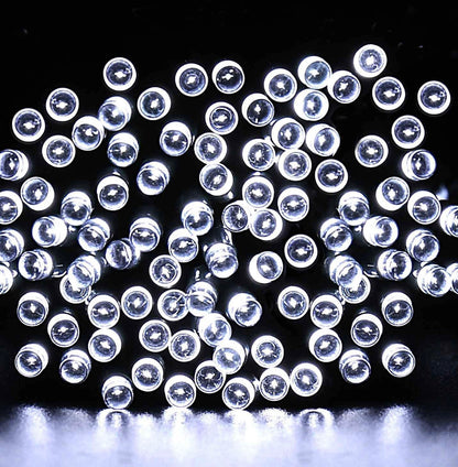 Lighteme 33Ft Solar-LED-Lichterkette 100LED Hellgrünes Kabel 