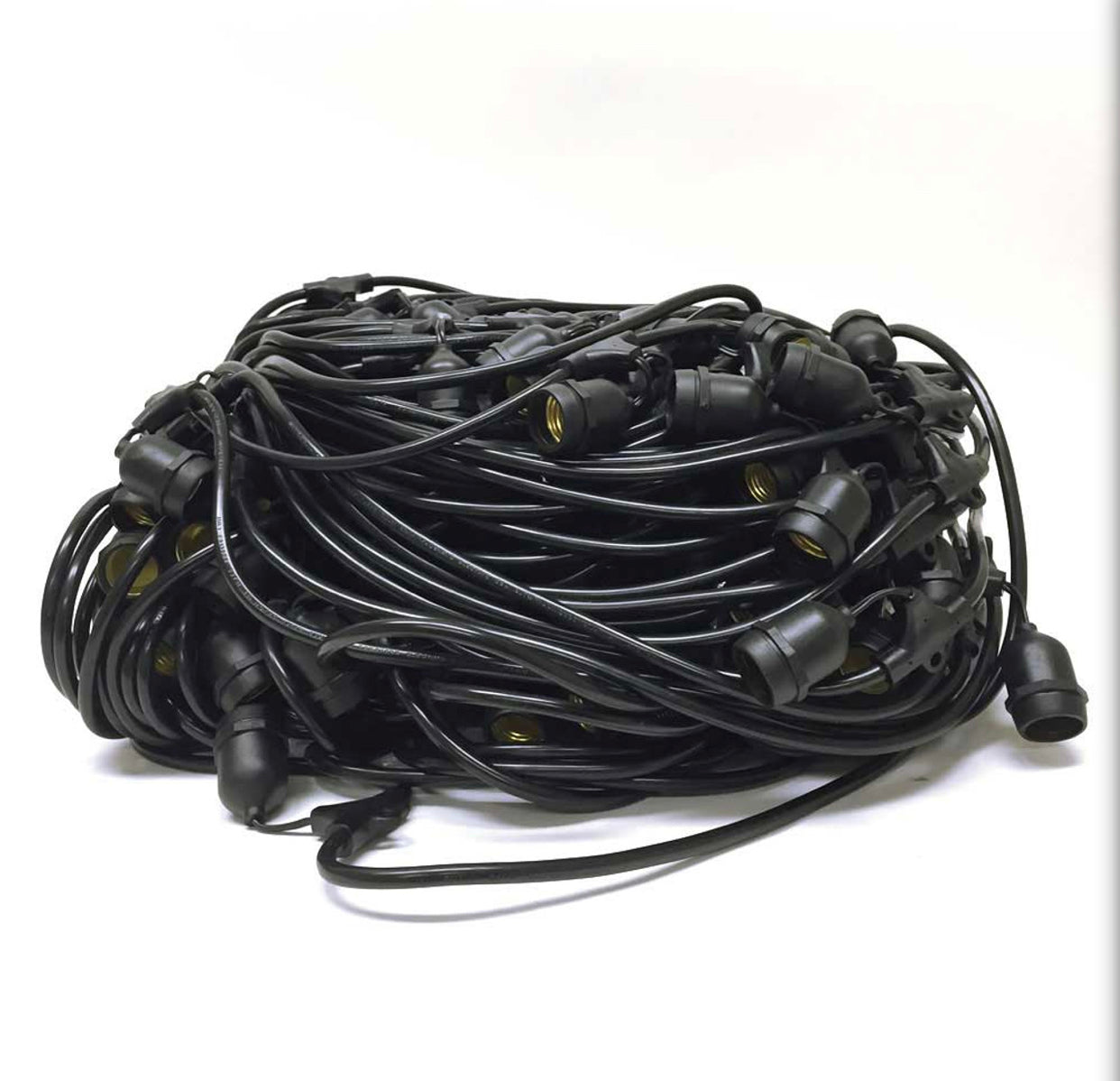 Lighteme 48Ft Pro Vintage Edition Plug-In Outdoor Heavy Quality Commercial String Lights-15 Bulbs