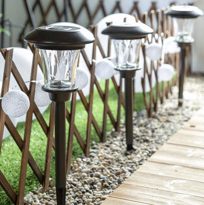 Lighteme Up To 10-Lumen Solar Pathway Lights,8 Pack
