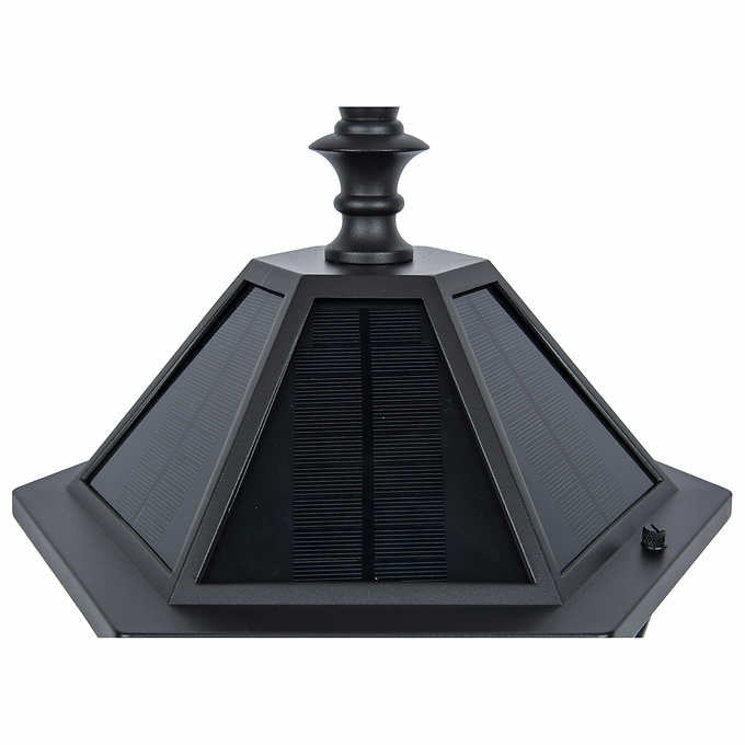 Lampadaire solaire d'extérieur à LED Lighteme, 300 lumens, 228 cm de hauteur