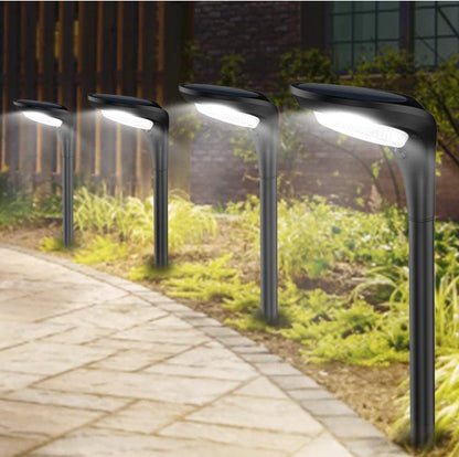 Lighteme Solar Pathway Lights, 4-Pack Color Glow LED Landscape Lighting-20 Lumen