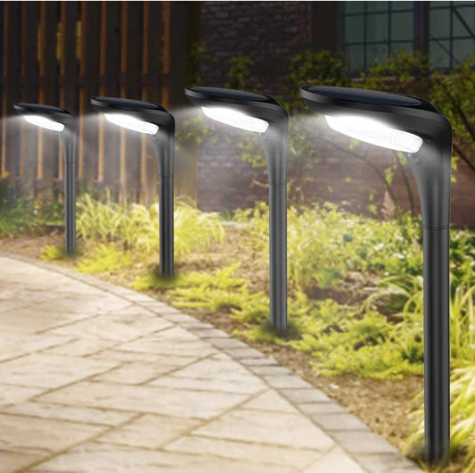 Lot de 4 lampes solaires d'allée Lighteme à LED colorées - 20 lumens