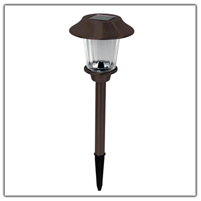 Lot de 8 lampes solaires LED Lighteme pour allées d'extérieur à changement de couleur - Acier inoxydable