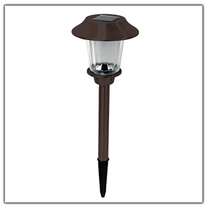 Lot de 8 lampes solaires LED Lighteme pour allées d'extérieur à changement de couleur - Acier inoxydable